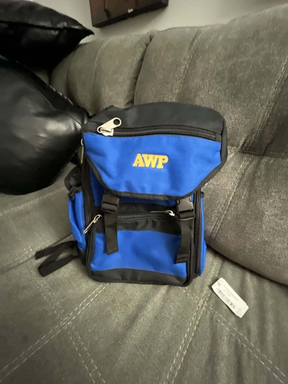 AWP Blue and Black Heavy Duty Insulated Cooler Backpack